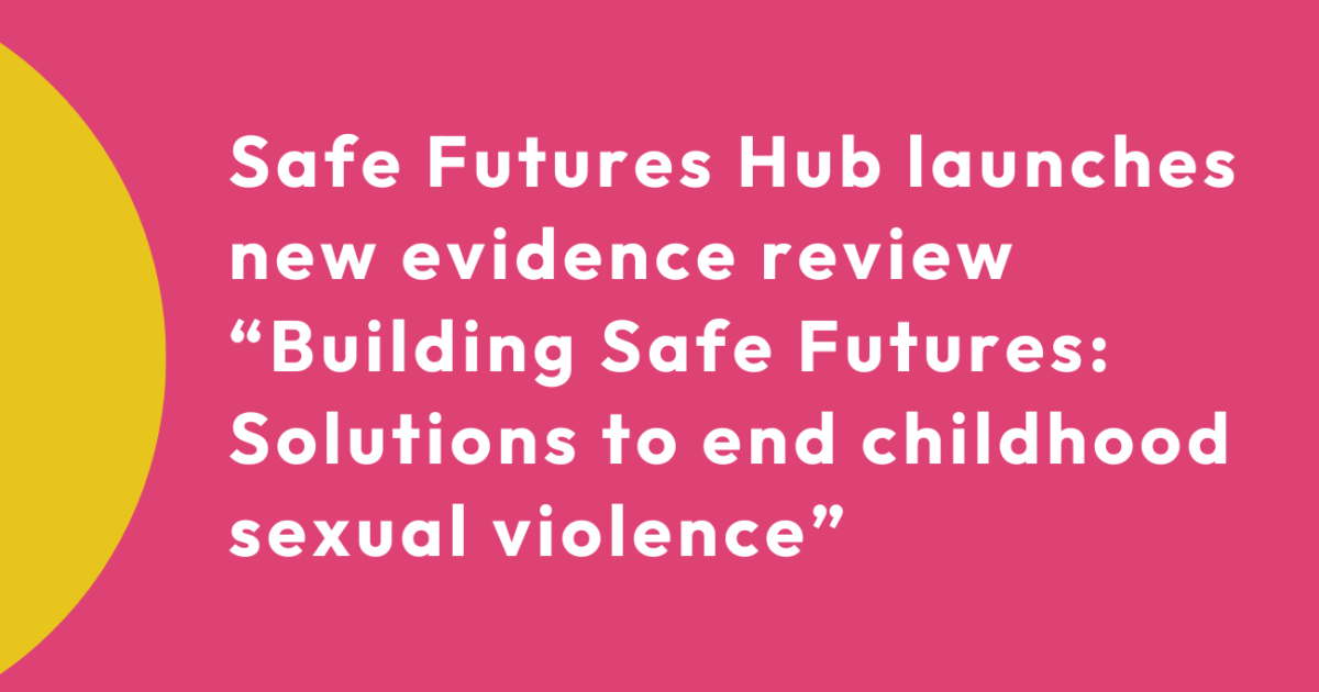 safe horizon | one month remains for survivors of... Together for Girls | Solutions to stop a global crisis: “Building…