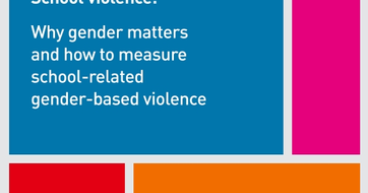 School violence: why gender matters and how to measure school-related…